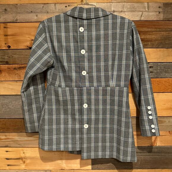 House of Sunny Heritage Tailored Blazer Jacket In Academic Check Vol 12 Size 2 - Picture 11 of 13